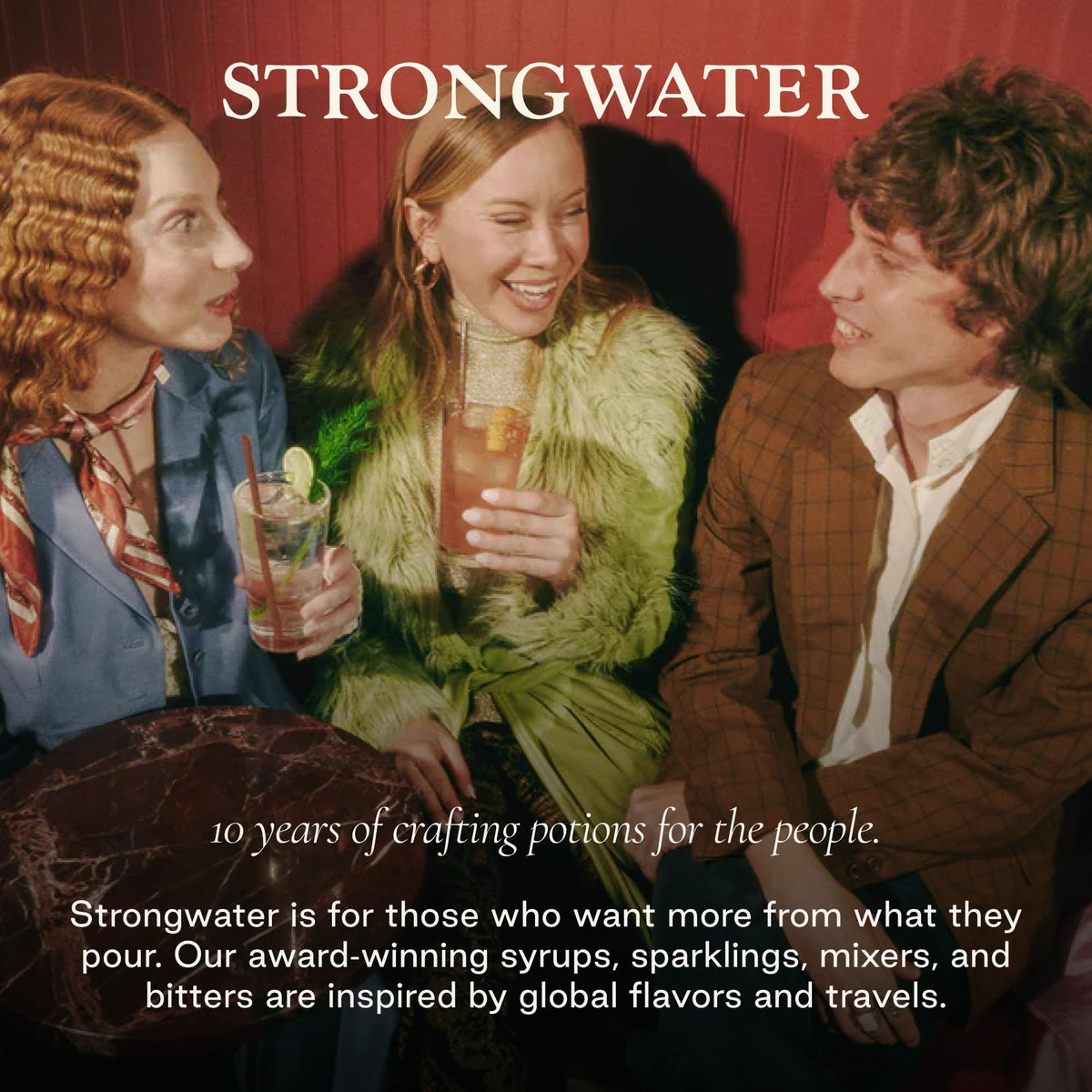 Strongwater Bonfire Spicy Pepper Bitters (40 Servings) – Lime & Fresh Pepper – Pair with Margarita or Bloody Mary – 3oz