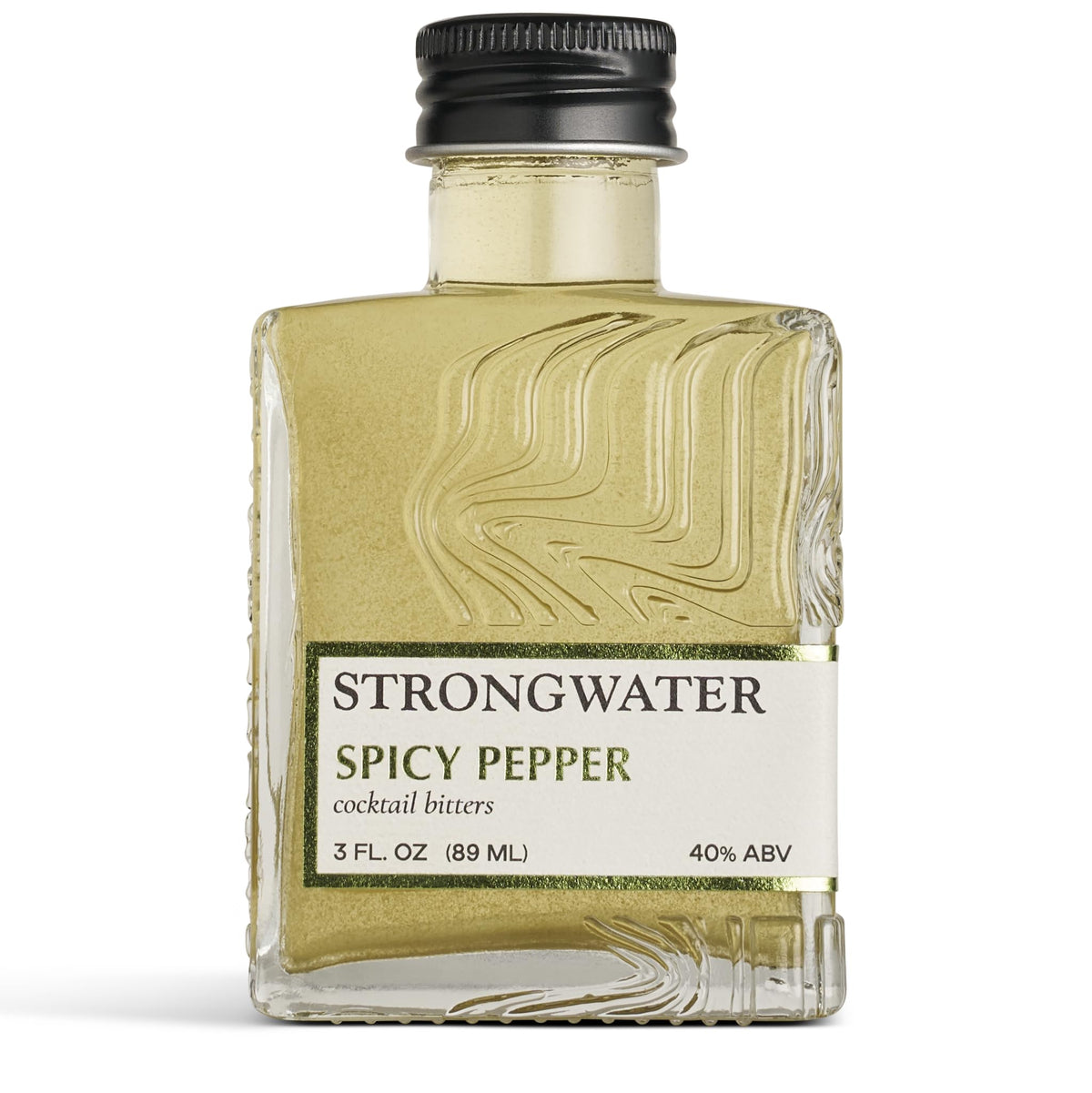 Strongwater Bonfire Spicy Pepper Bitters (40 Servings) – Lime & Fresh Pepper – Pair with Margarita or Bloody Mary – 3oz