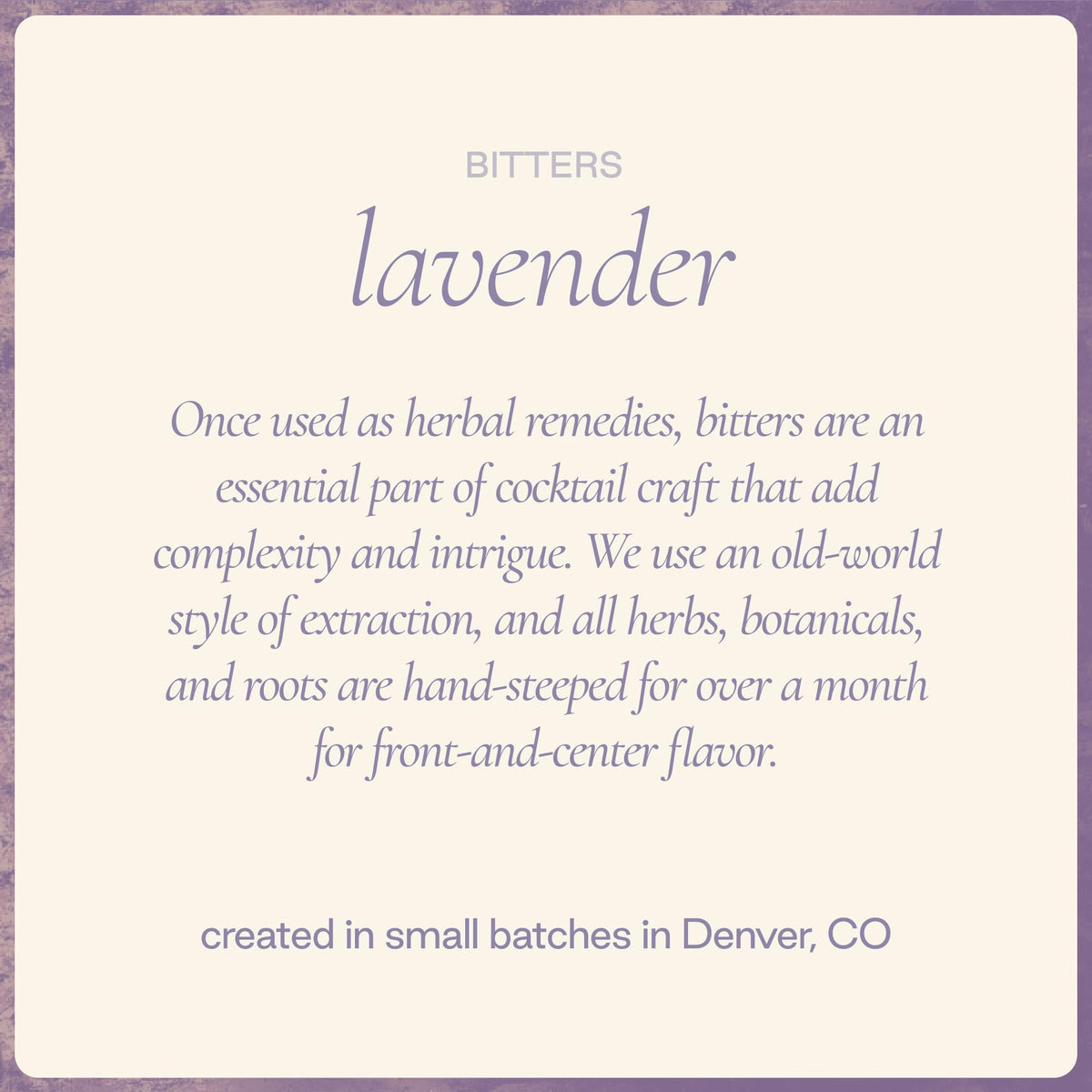 Strongwater Lavender Bitters (40 Servings) – Floral Lavender, Chamomile & Calendula, 3oz