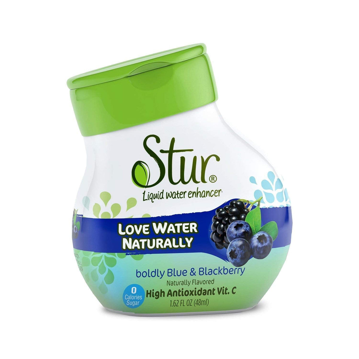 Stur Blueberry & Blackberry Water Enhancer — Zero Calorie, Sugar Free, Vitamin C, Natural Fruit Flavor (Makes 100 Drinks)