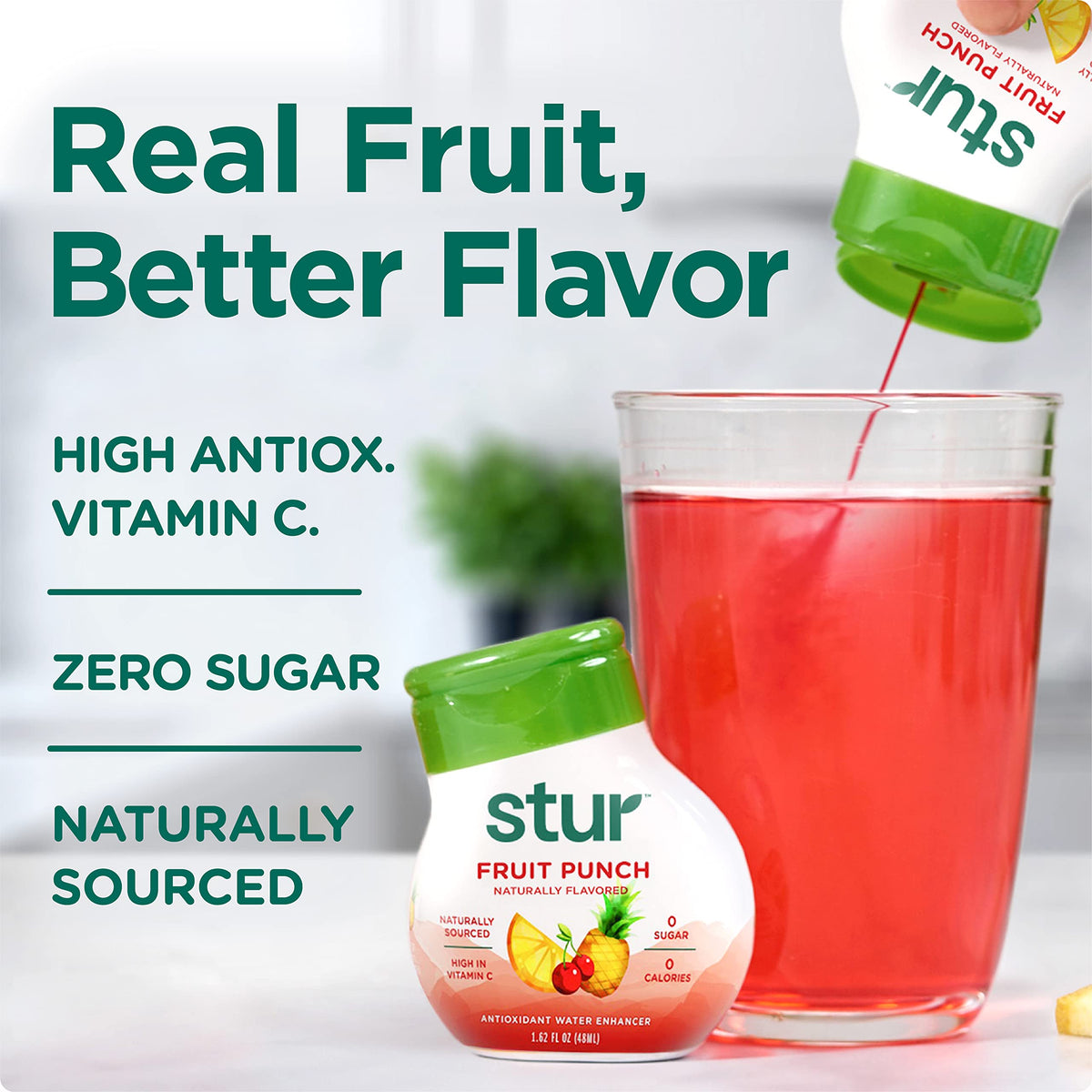 Stur Founder's Favorites Variety Pack – Natural Water Enhancer, Sugar Free, 0 Calories (4 Bottles, 80 Servings)