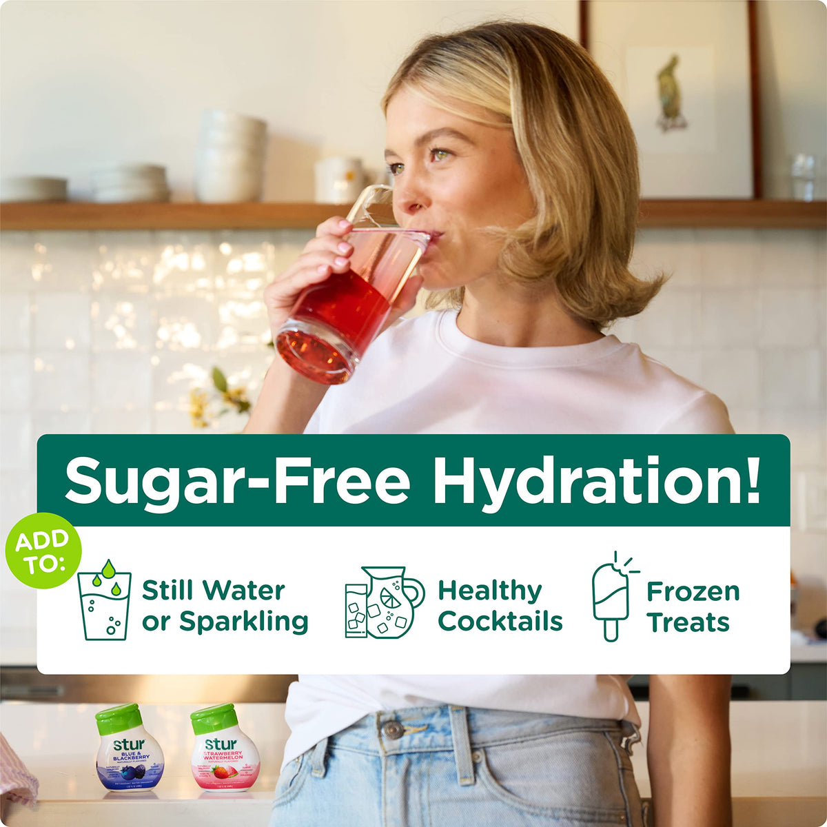 Stur Founder's Favorites Variety Pack – Natural Water Enhancer, Sugar Free, 0 Calories (4 Bottles, 80 Servings)
