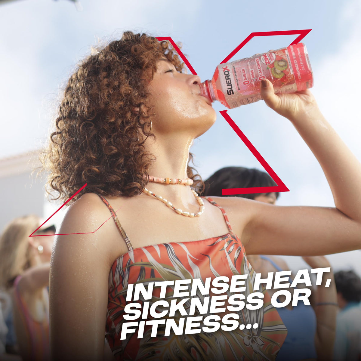 SueroX Sugar-Free Caribbean Pack — Electrolyte Hydration with 8 Ions, 0 Cal, 12 x 21.3 fl oz