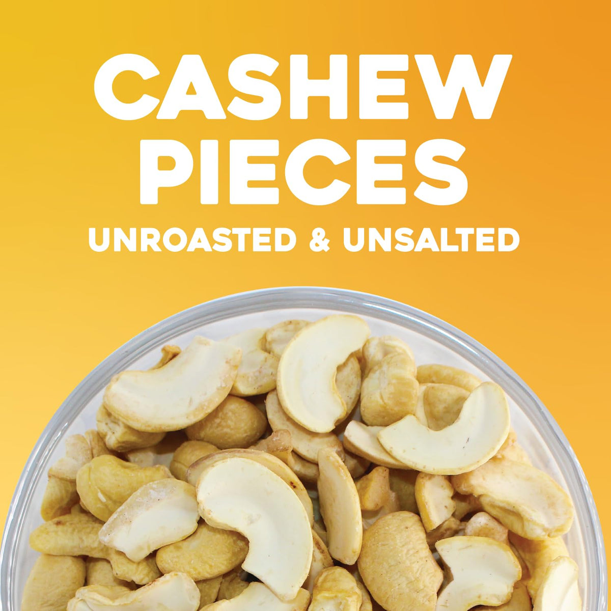 Sunbest Natural Raw Cashews Halves & Pieces – 5 lb Bulk, Unsalted & Unroasted