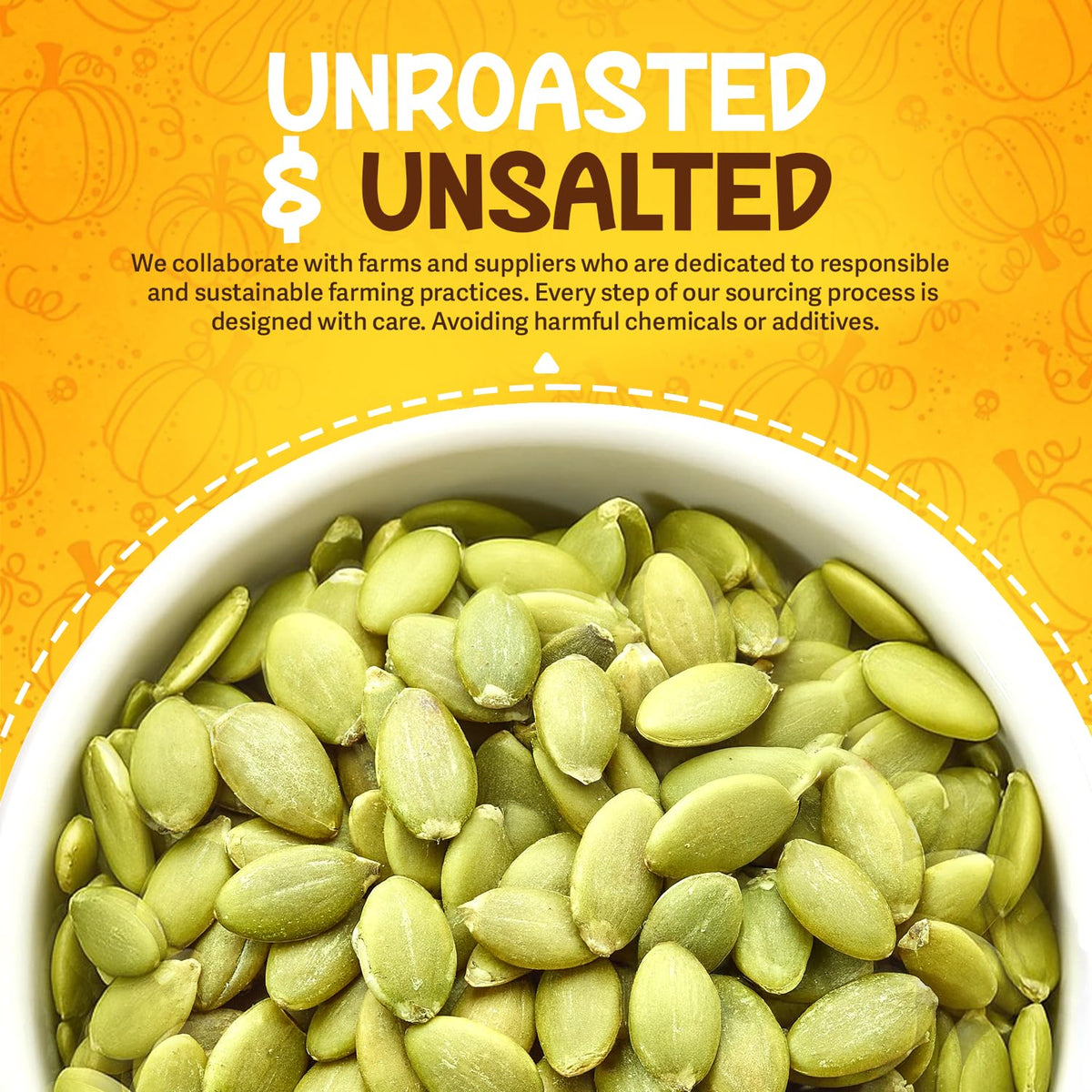 Sunbest Natural Raw Pumpkin Seeds – 5 lb Bulk Unsalted & Shelled Pepitas
