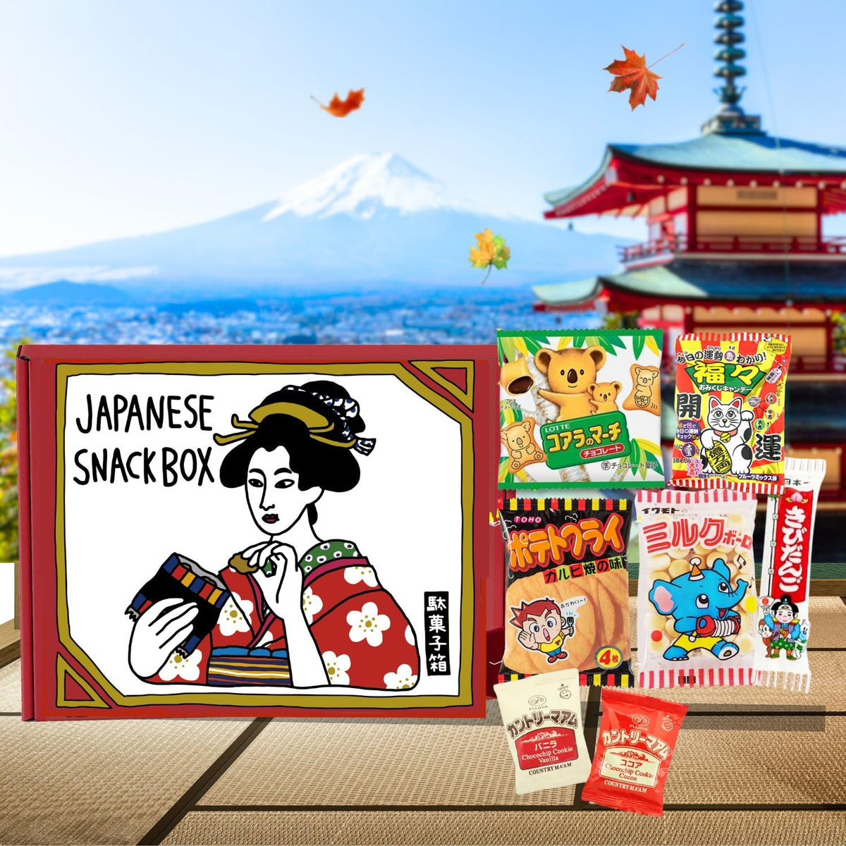 SurpriseBox Japanese Candy Box – 50 Dagashi Treats for Gifting