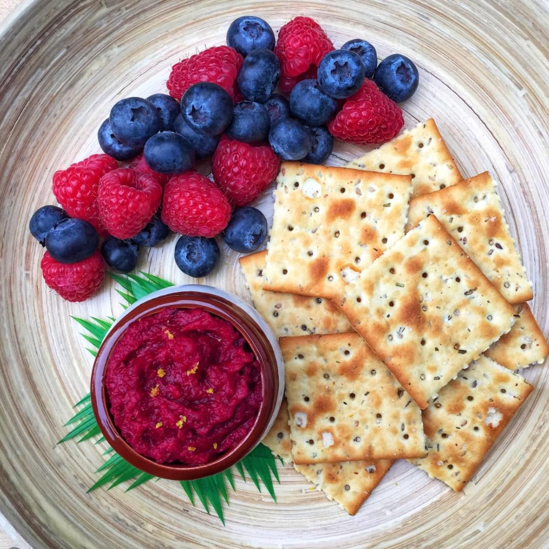Suzie's Organic Saltines Crackers – Extra Virgin Olive Oil, Low Saturated Fat, Vegan Snack | 6-Pack 8.8oz