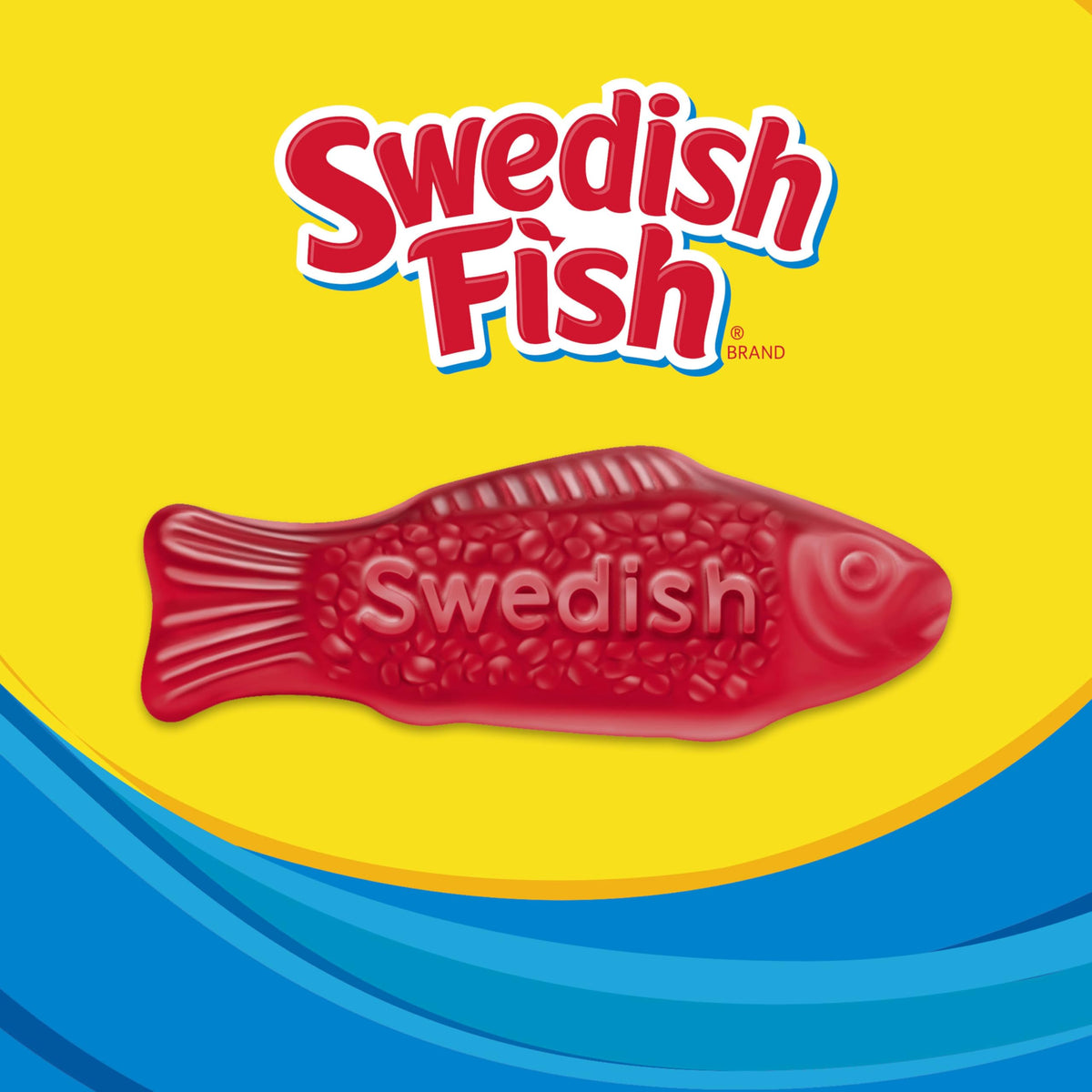 SWEDISH FISH Soft & Chewy Gummy Candy – 12 x 8 oz Bags | Bulk Candy