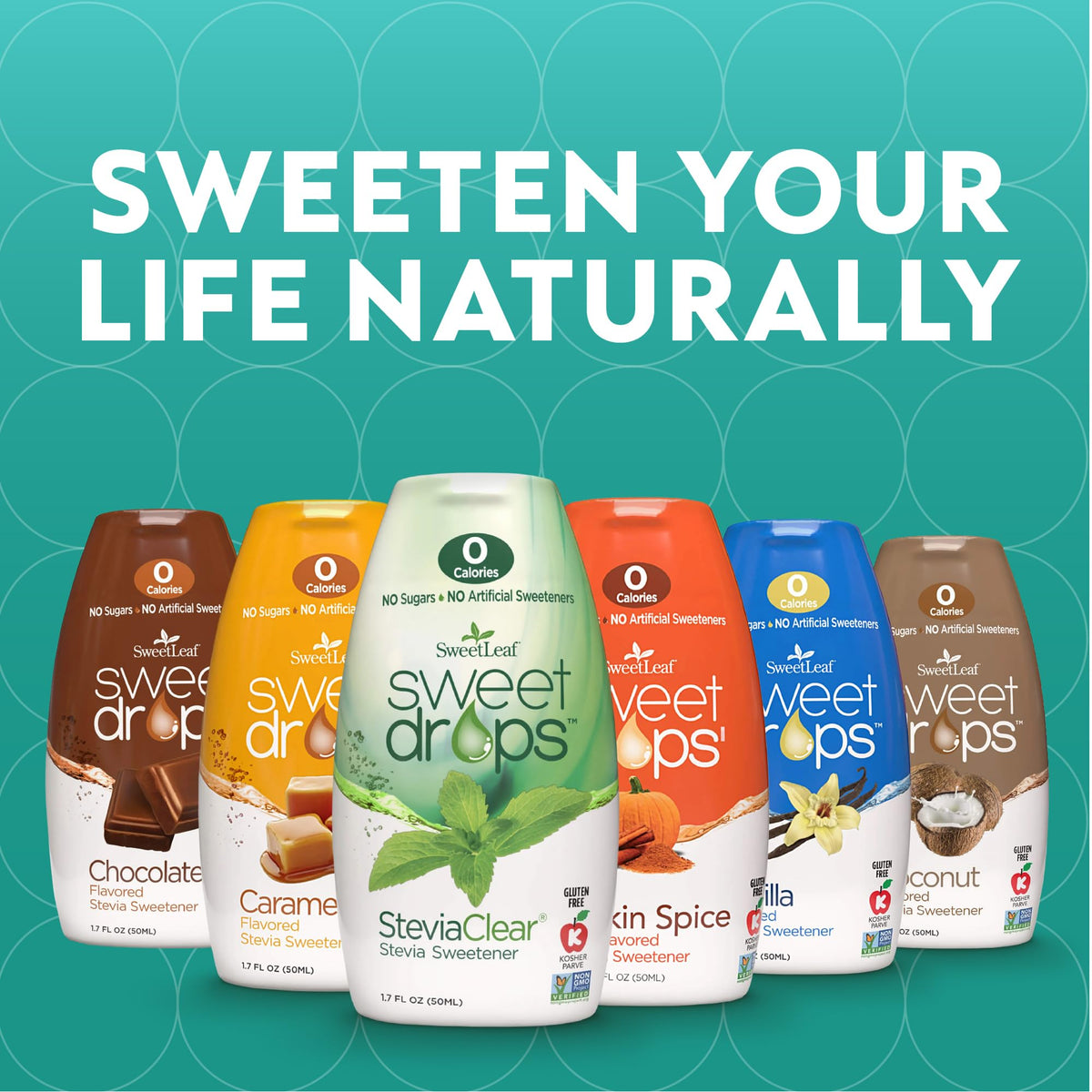 SweetLeaf Coconut Sweet Drops – Zero-Calorie Stevia Liquid Sweetener (6 Pack)