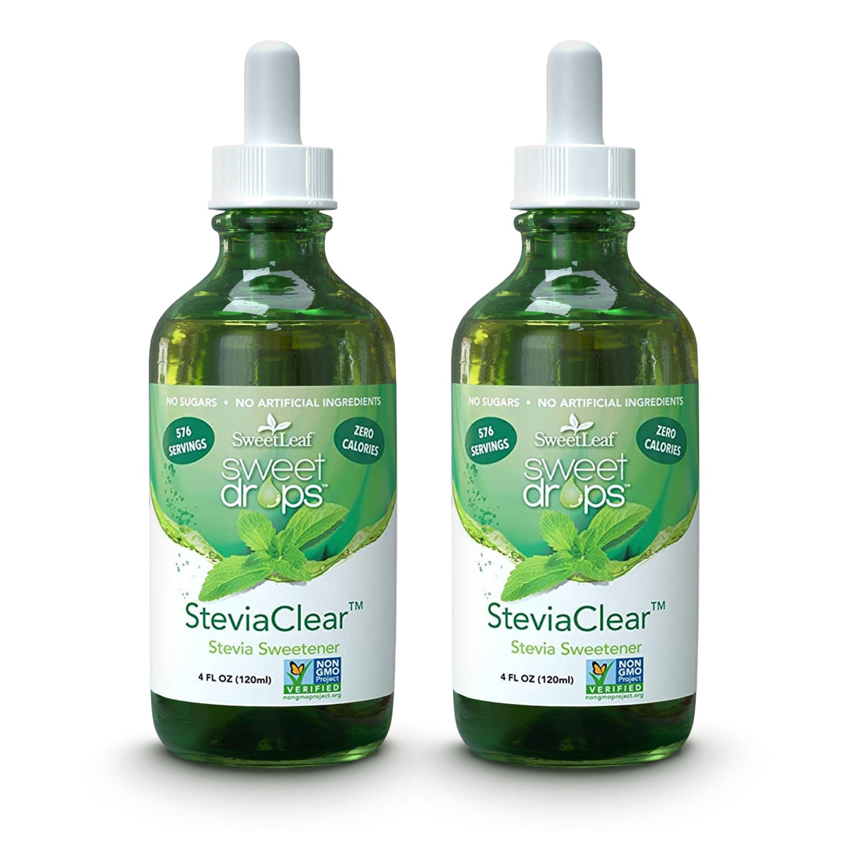 SweetLeaf Sweet Drops – Flavored Stevia Liquid Sweetener, Zero Calorie, Keto Friendly (Pack of 2)