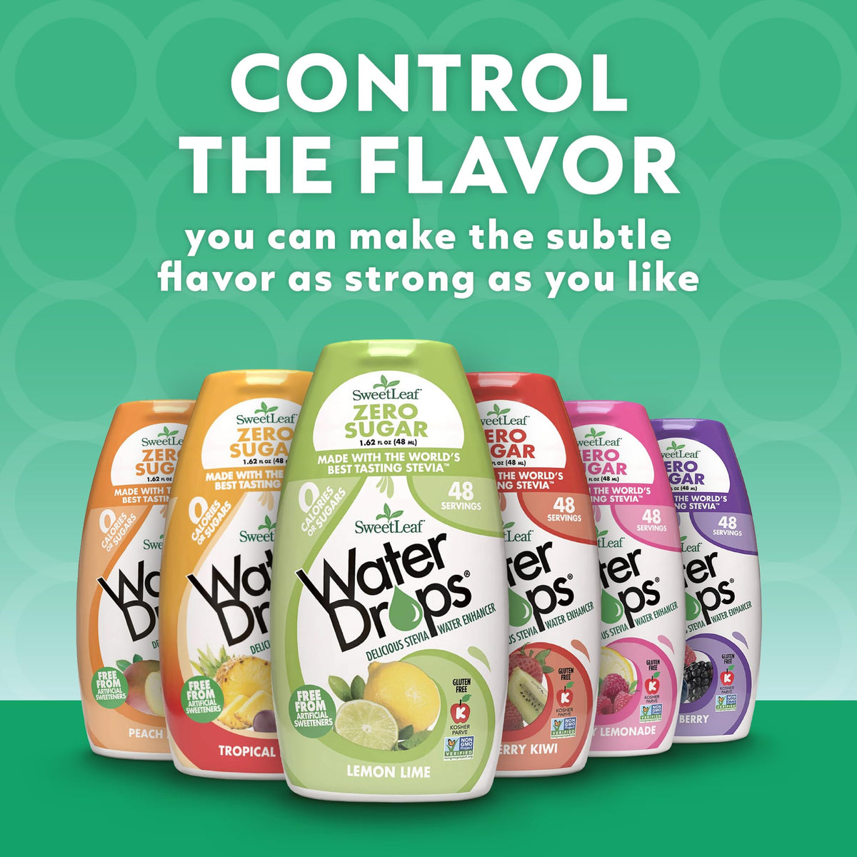 SweetLeaf Water Drops Strawberry Kiwi – Zero Calorie, Sugar Free, Keto Friendly, Gluten Free (1.62 fl oz, Pack of 6)