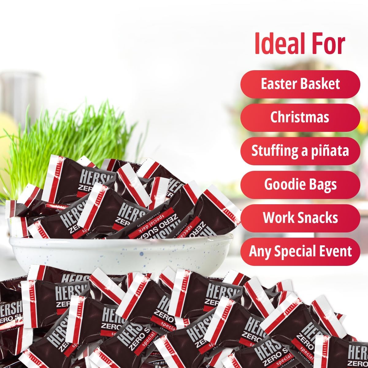 SWEETSIDE CANDY CO Zero Sugar Special Dark Chocolate Bulk Pack – 2 lb
