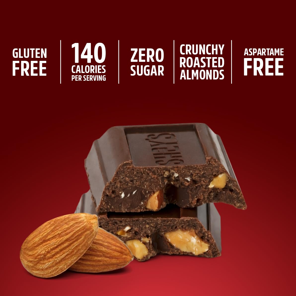 SWEETSIDE CANDY CO. Zero Sugar Milk Chocolate with Almonds — 2lb Bulk, Sugar Free Mini Bars