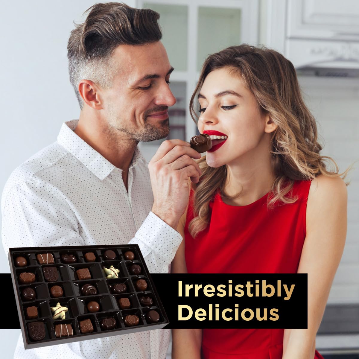 SWEETSIDE CANDY CO. Gourmet Chocolate Gift Box – 27 Belgian Chocolates, Ideal for Mother's Day & Holidays