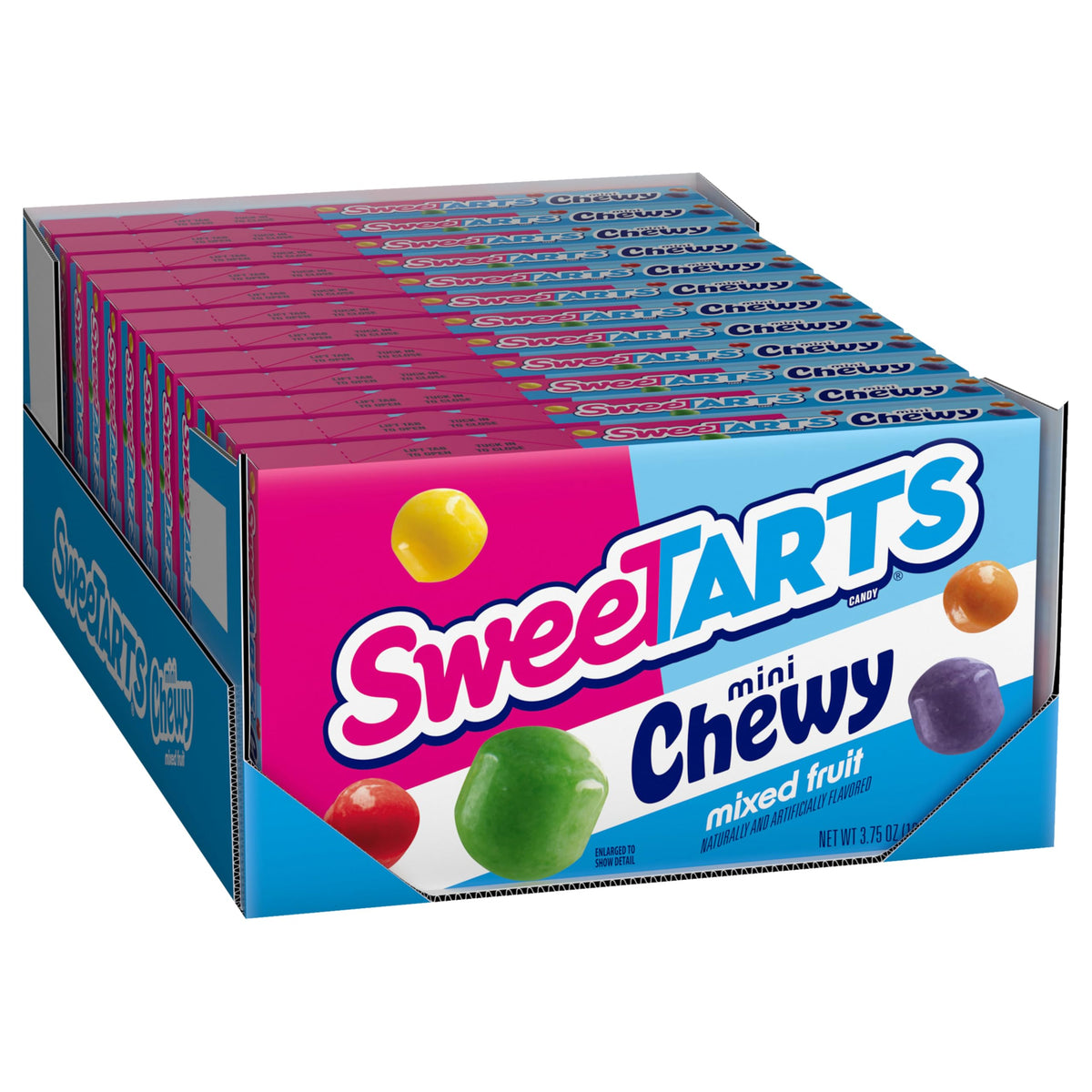 SweeTARTS Mini Chewy Mixed Fruit Theater Box – 12 Boxes (3.75 oz Each)
