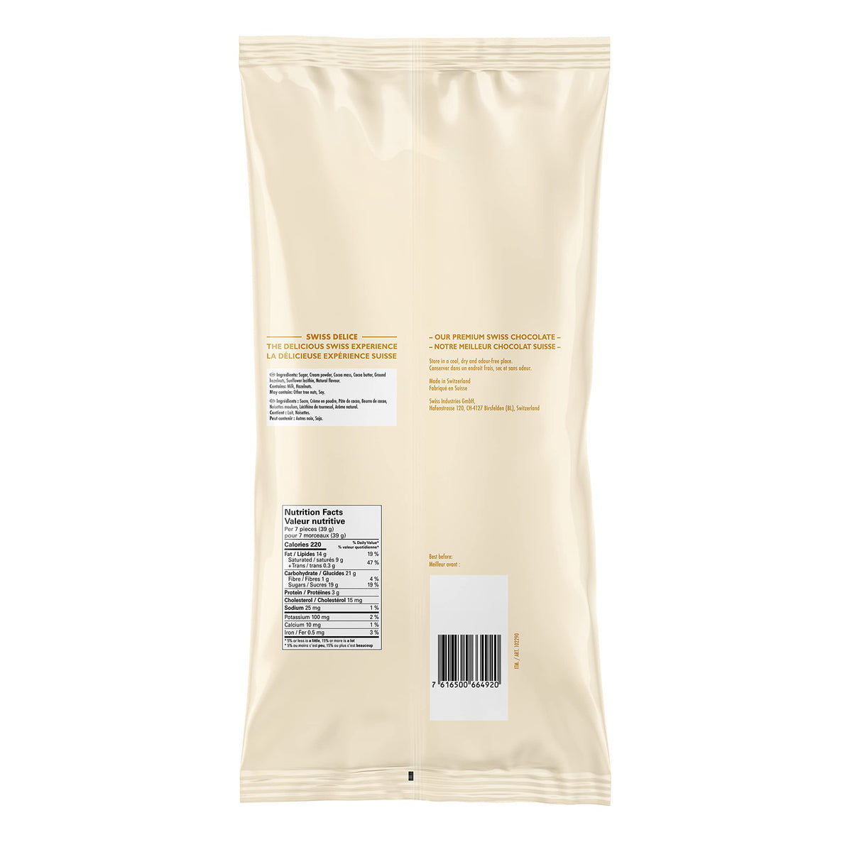 Swiss Delice Extra Creamy Milk Chocolate – 1500g