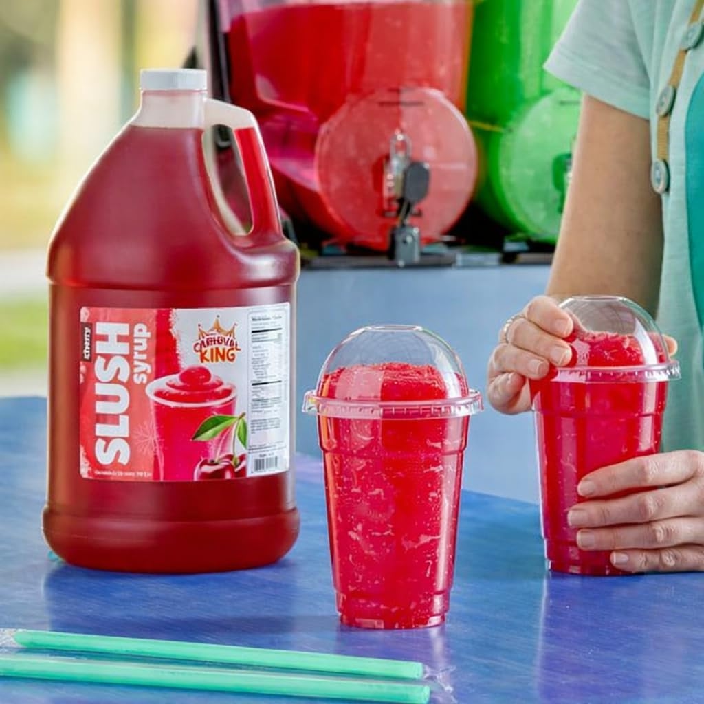 TableTop King Cherry Slushy Mix Concentrate – 1 Gallon, 5:1, Gluten Free, Made in USA