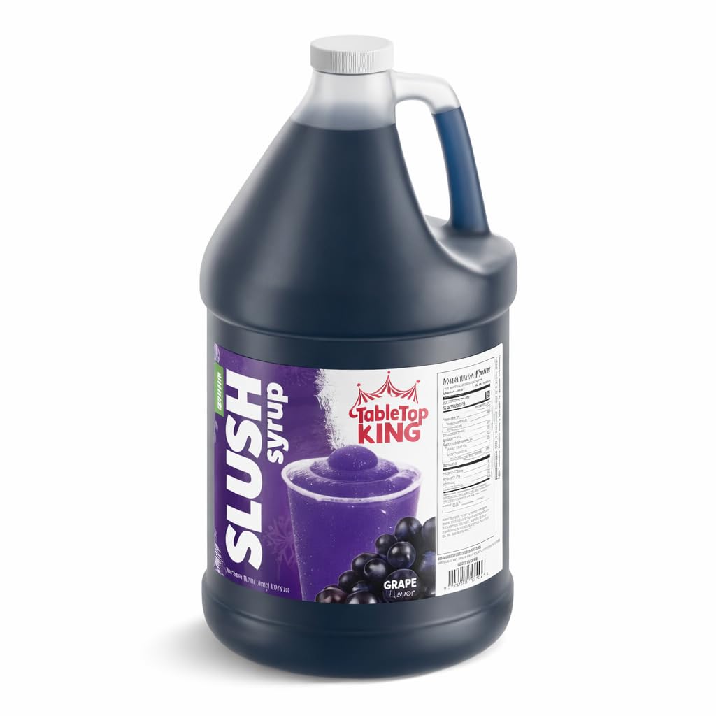 Grape Slushy Mix 1 Gallon Concentrate – 5:1 for Slushies, Granitas & Snow Cones | TableTop King