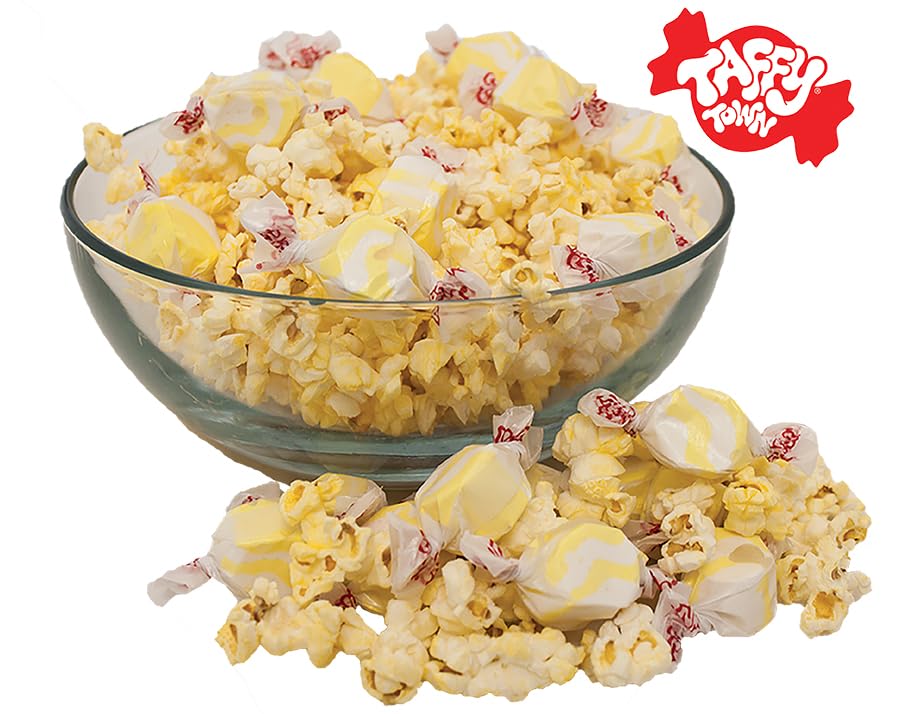 Taffy Town Saltwater Taffy – Buttered Popcorn, 2.5 lb