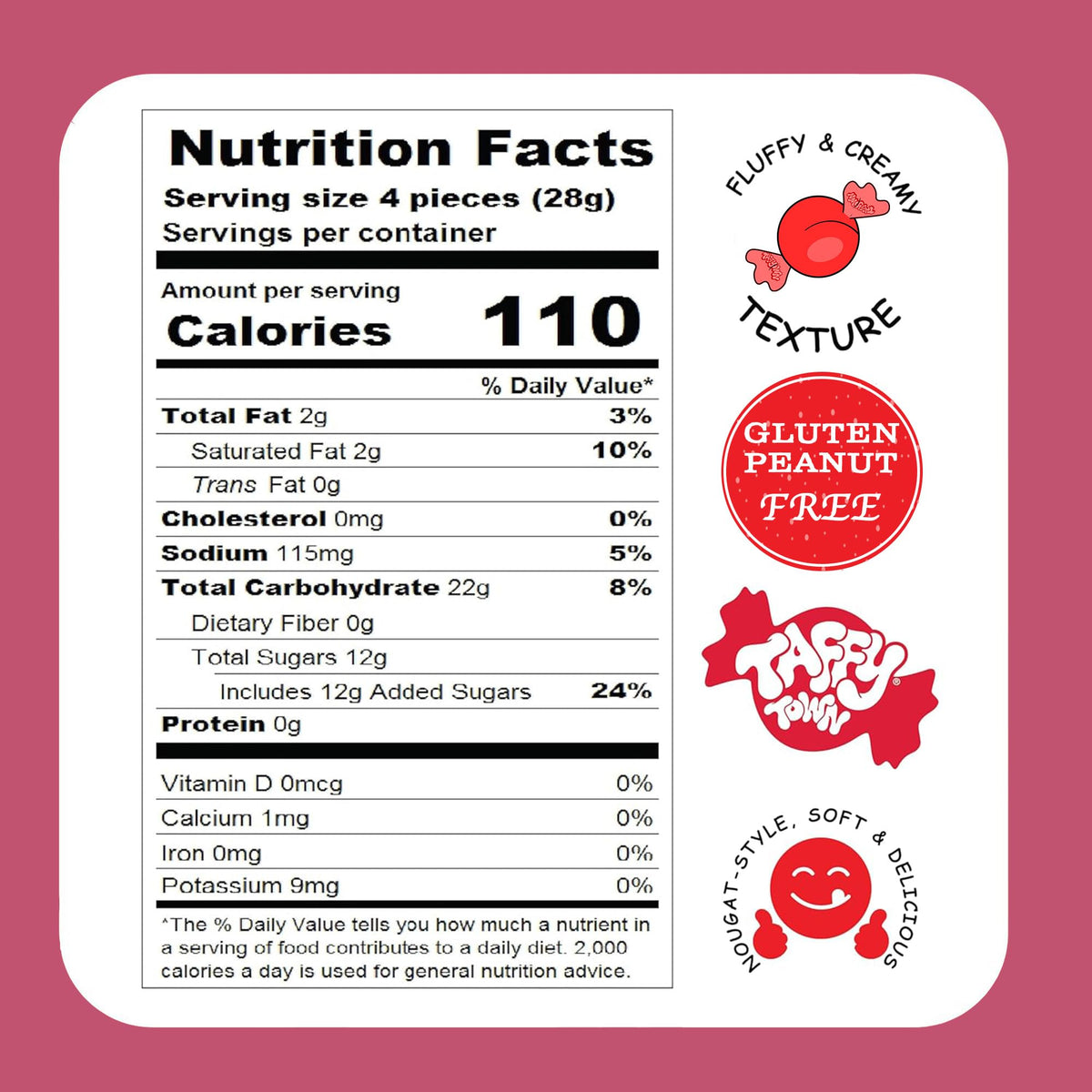 Taffy Town Saltwater Taffy Cinnamon – 2.5 lb Gourmet Candy
