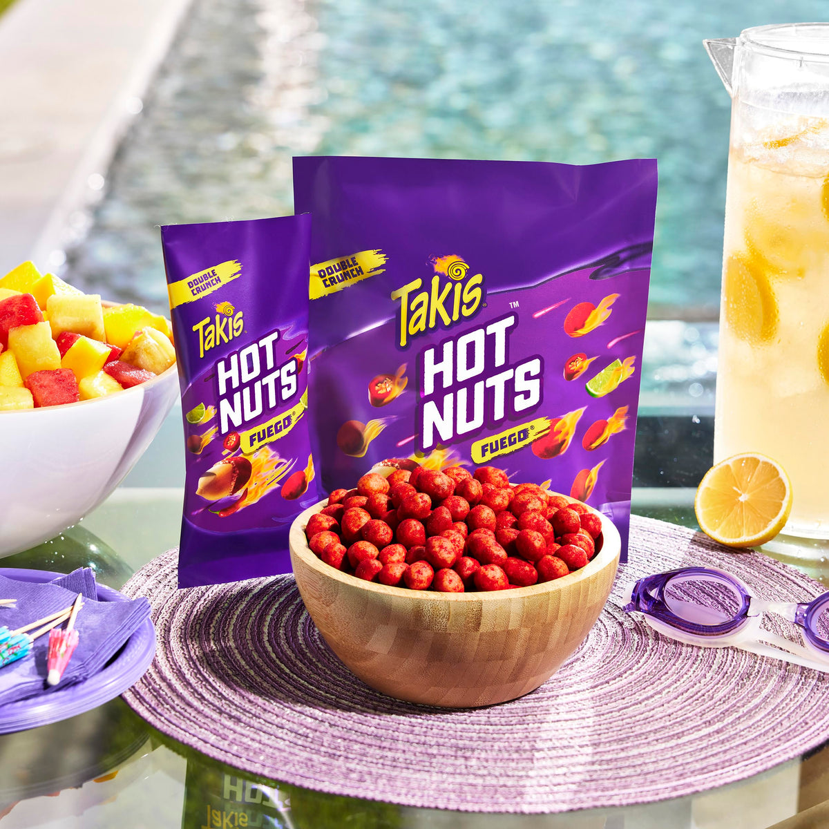 Takis Fuego Hot Nuts 12 pc Box | Extreme Spicy Double-Crunch Peanuts
