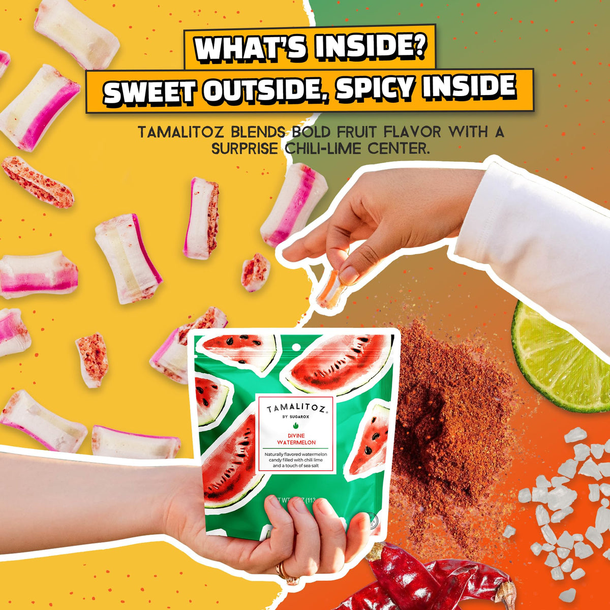 Tamalitoz Variety Pack – Spicy Mexican Hard Candy with Chile, Lime & Sea Salt | 8 Flavors by Sugarox