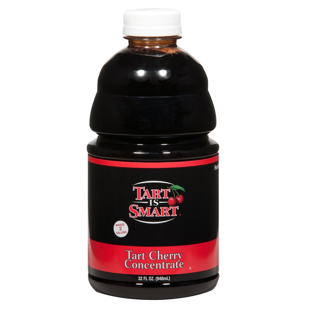 Tart is Smart Montmorency Tart Cherry Juice Concentrate – No Added Sugar, 32 oz Bottle (Yields Up to 2 Gallons)