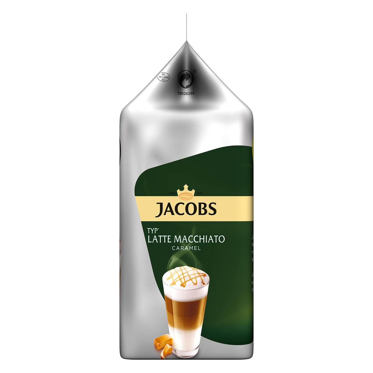 Tassimo Jacobs Latte Macchiato Caramel 5-pack (5 x 268 g) – 8 Drinks, Tassimo Compatible