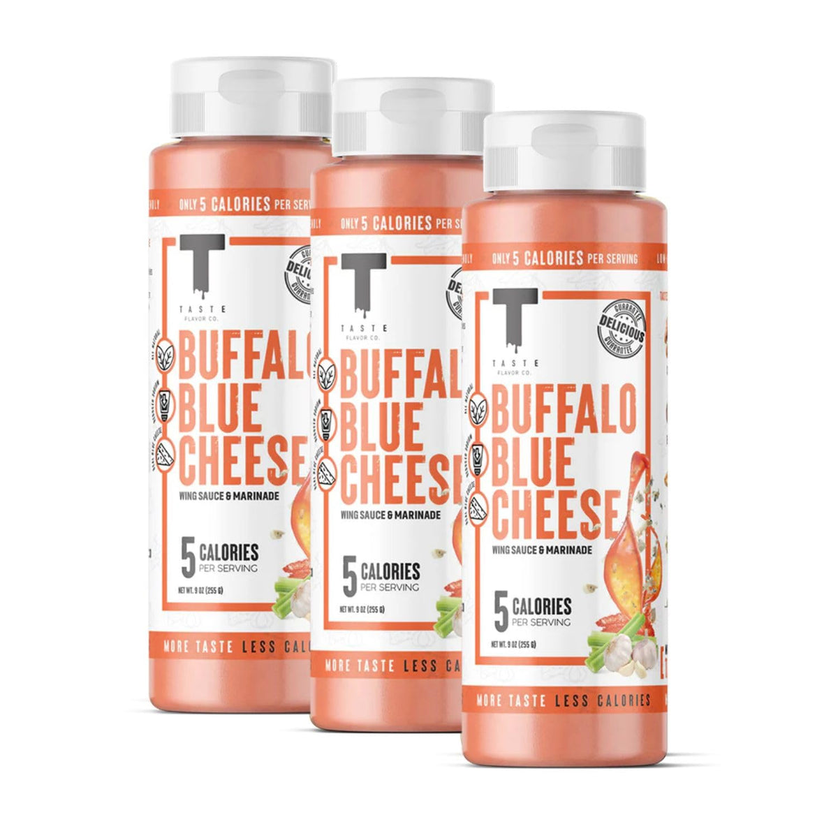 Taste Flavor Co. Buffalo Blue Cheese Grilling & Dipping Sauce – 3 Pack, Keto & No Oils