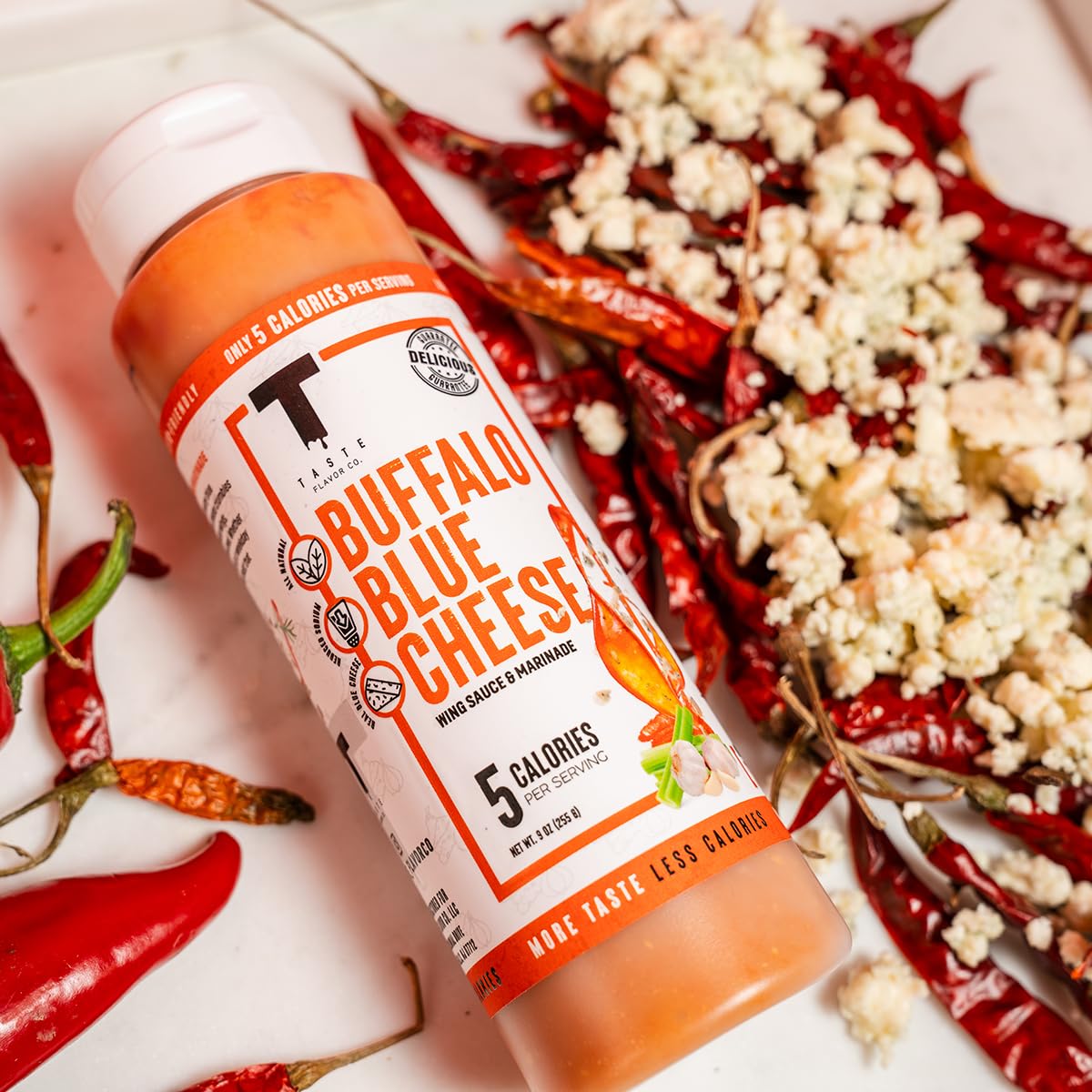 Taste Flavor Co. Buffalo Blue Cheese Grilling & Dipping Sauce – 3 Pack, Keto & No Oils