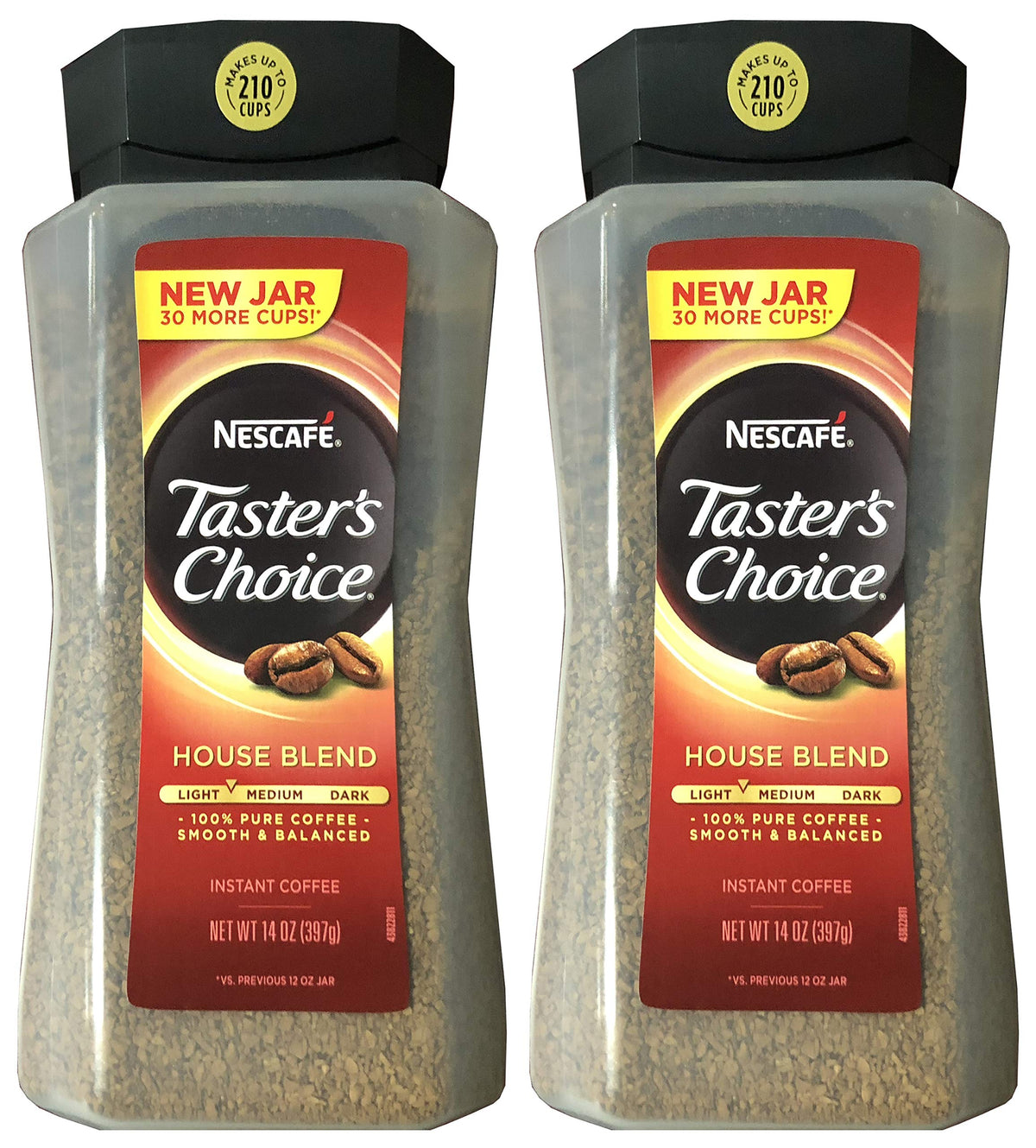 Taster's Choice Original Gourmet Instant Coffee - 14 Oz Pack of 2