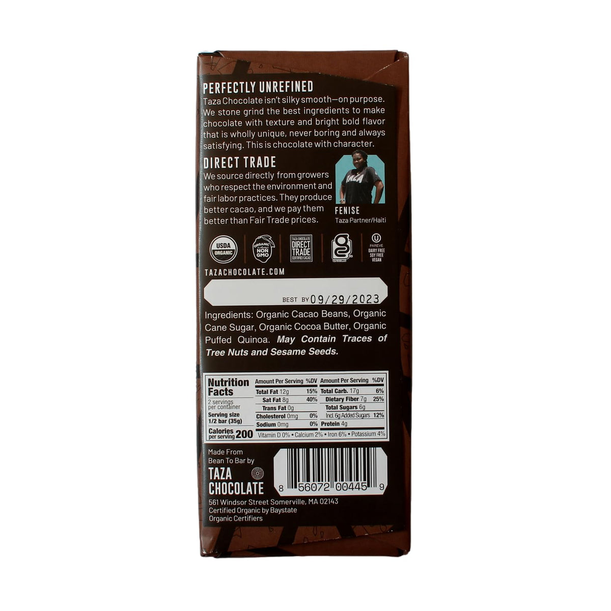 Taza Chocolate Organic Seriously Good Dark Chocolate Bar Variety Pack Bundle, 4 x 2.5 oz, Vegan