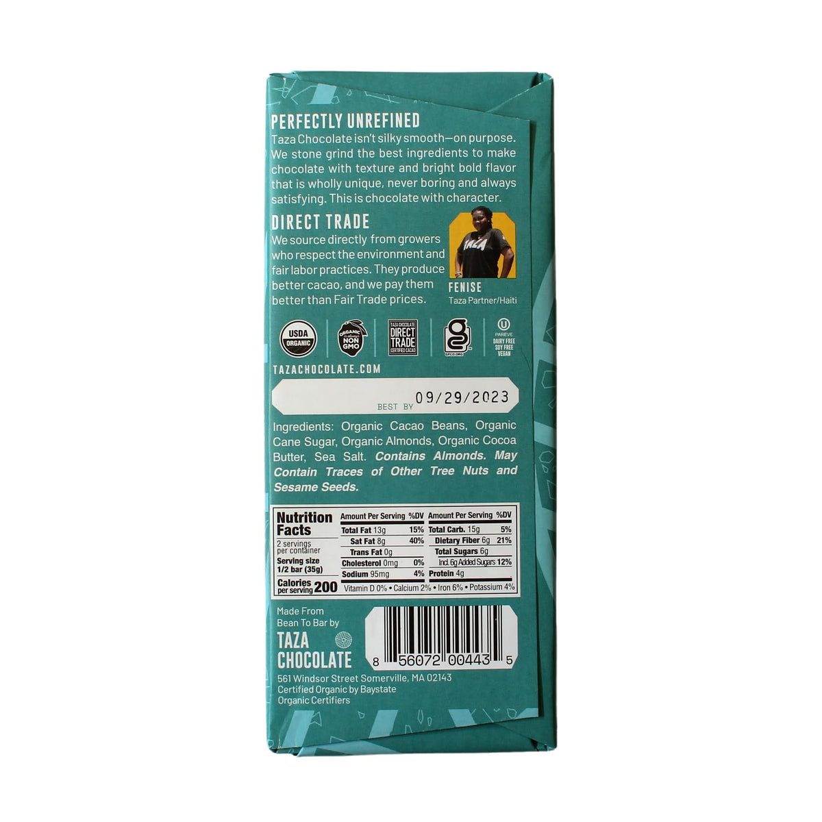 Taza Chocolate Organic Seriously Good Dark Chocolate Bar Variety Pack Bundle, 4 x 2.5 oz, Vegan