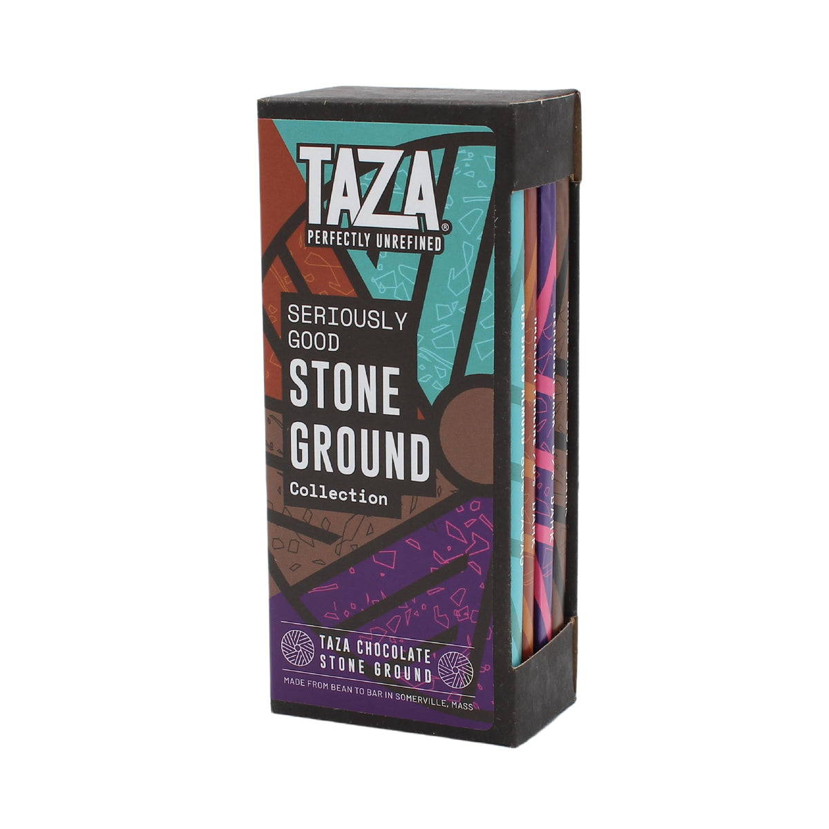 Taza Chocolate Organic Seriously Good Dark Chocolate Bar Variety Pack Bundle, 4 x 2.5 oz, Vegan