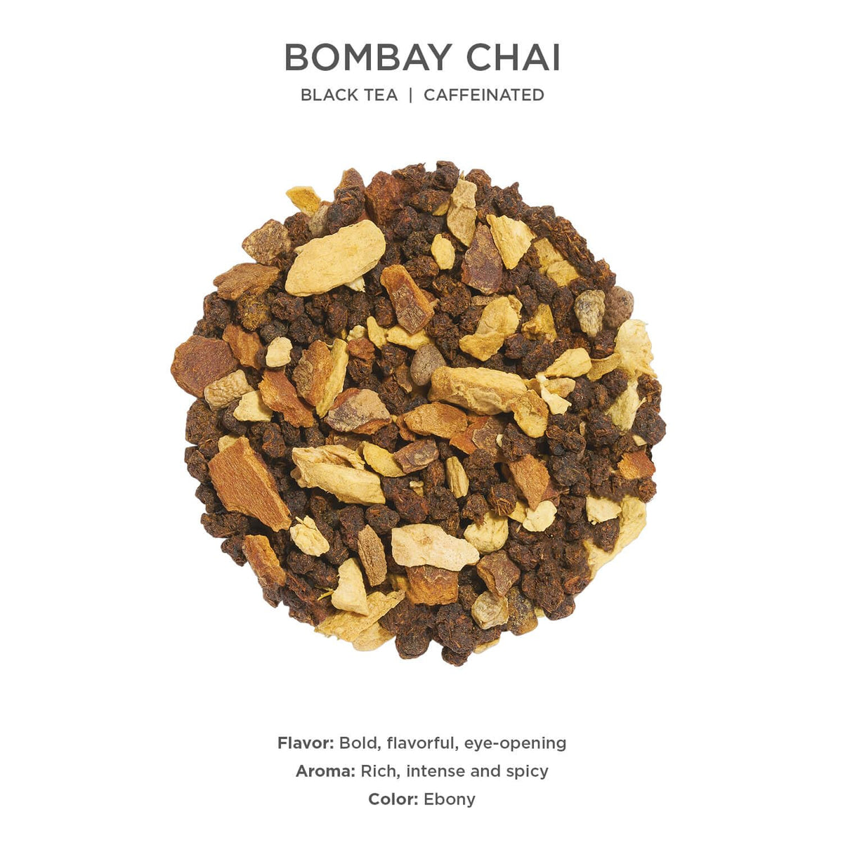 Tea Forte Bombay Chai Premium Loose Leaf Black Tea – Caffeinated, 35-50 Cups per Canister