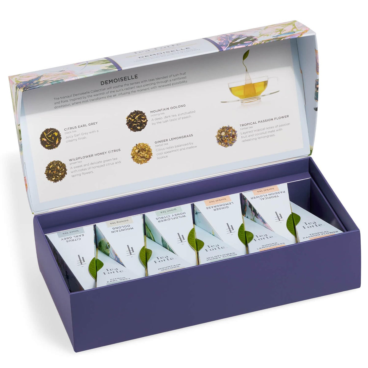 Tea Forte Premium Petite Gift Set Sampler – 10 Pyramid Teas, 2 of Each Blend