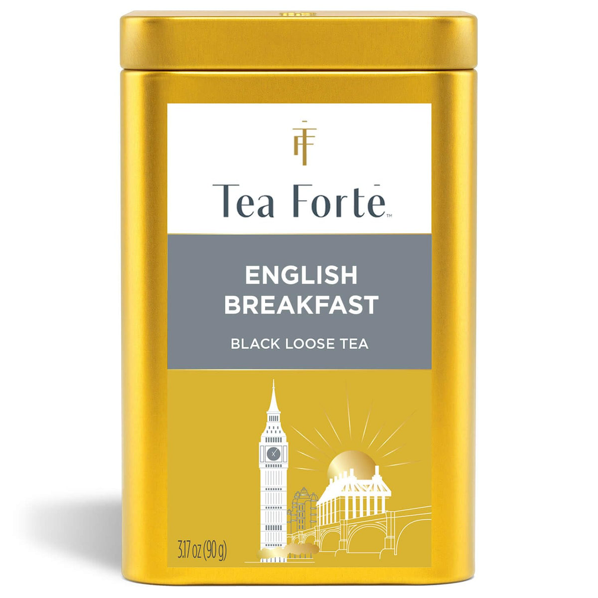 Tea Forte English Breakfast Premium Loose Leaf Black Tea Canister – 35-50 Cups