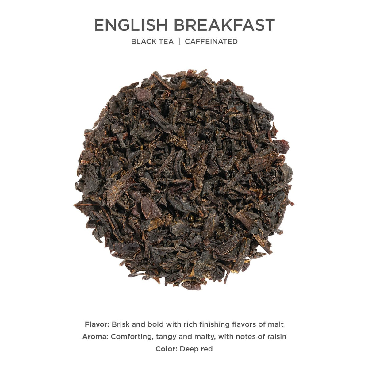 Tea Forte English Breakfast Premium Loose Leaf Black Tea Canister – 35-50 Cups