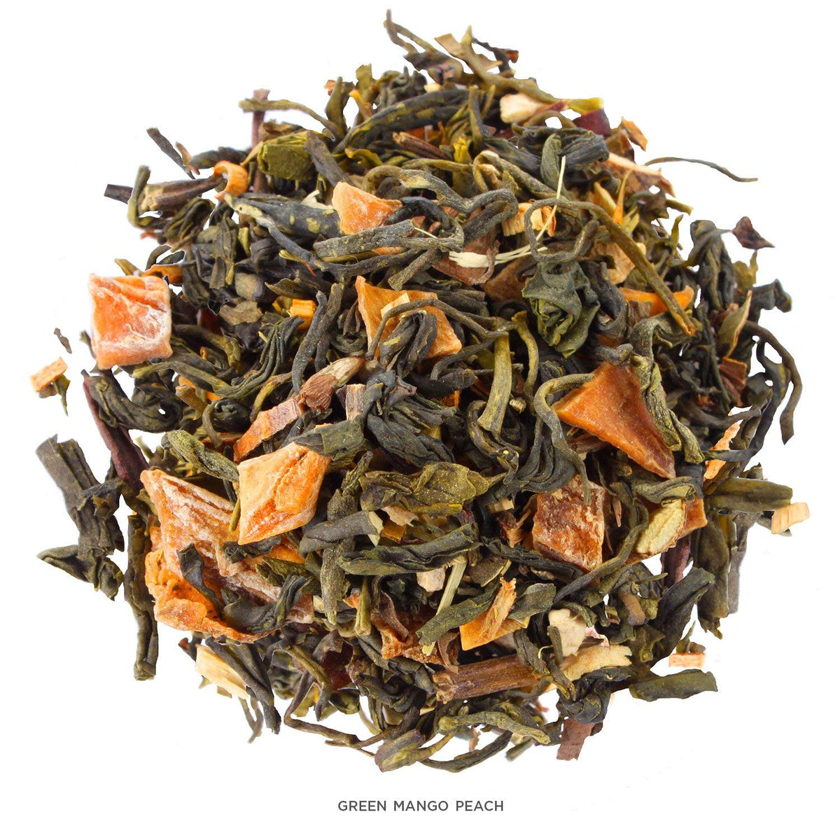 Tea Forte Premium Green Mango Peach Loose Leaf Tea – 1lb (Makes 160–175 Cups)