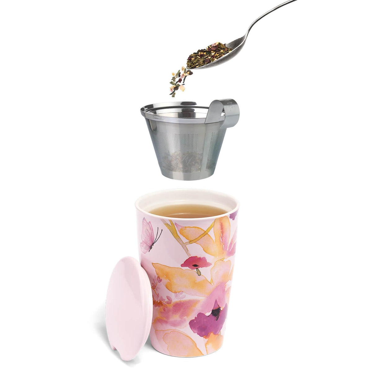 Tea Forte Winter Chai - Premium Caffeine-Free Rooibos Loose Leaf Canister (35-50 Cups)
