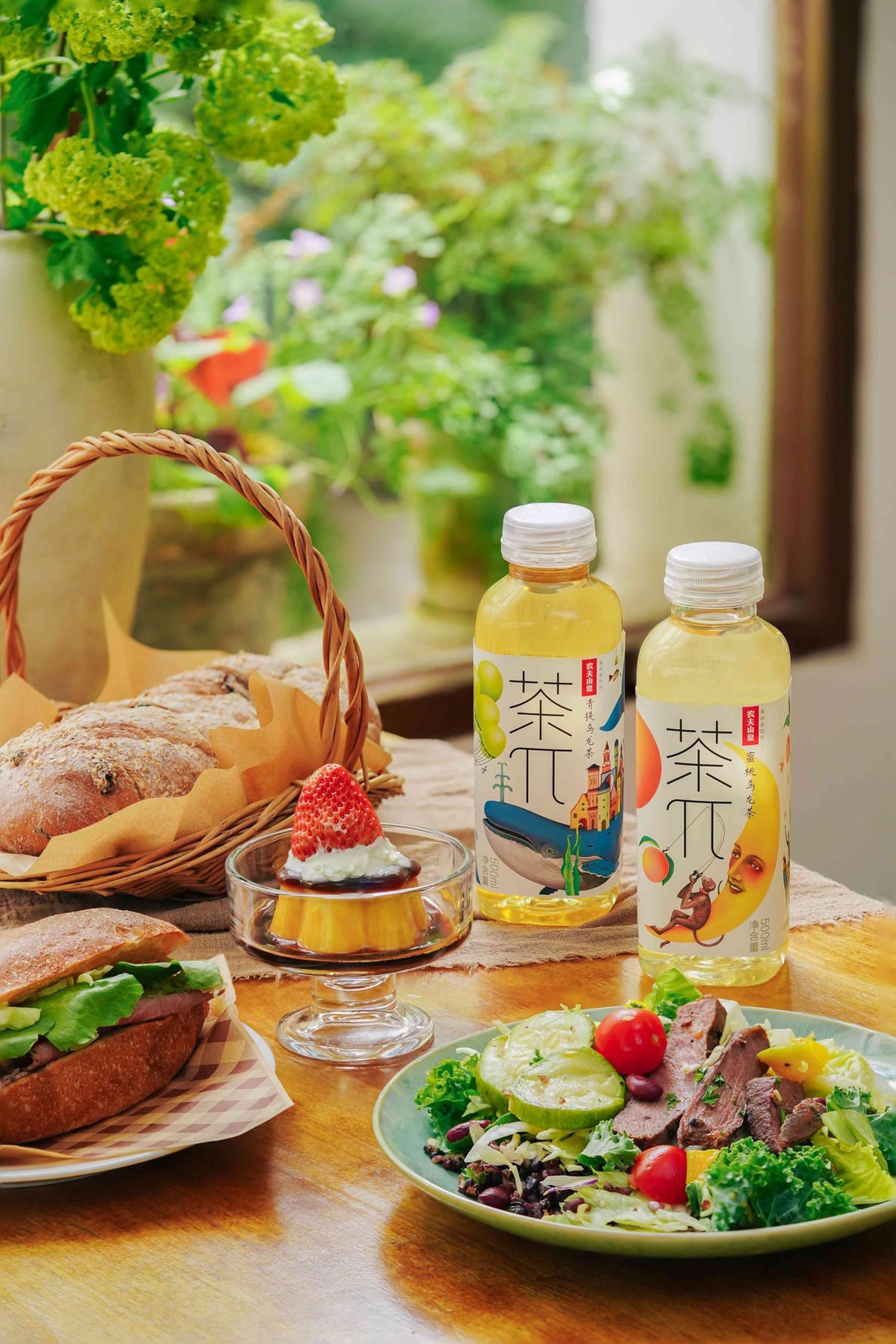 Tea PI Iced Tea – Oolong & Green Grape, Real Juice, 16.9 fl oz (500 mL), 15 Pack