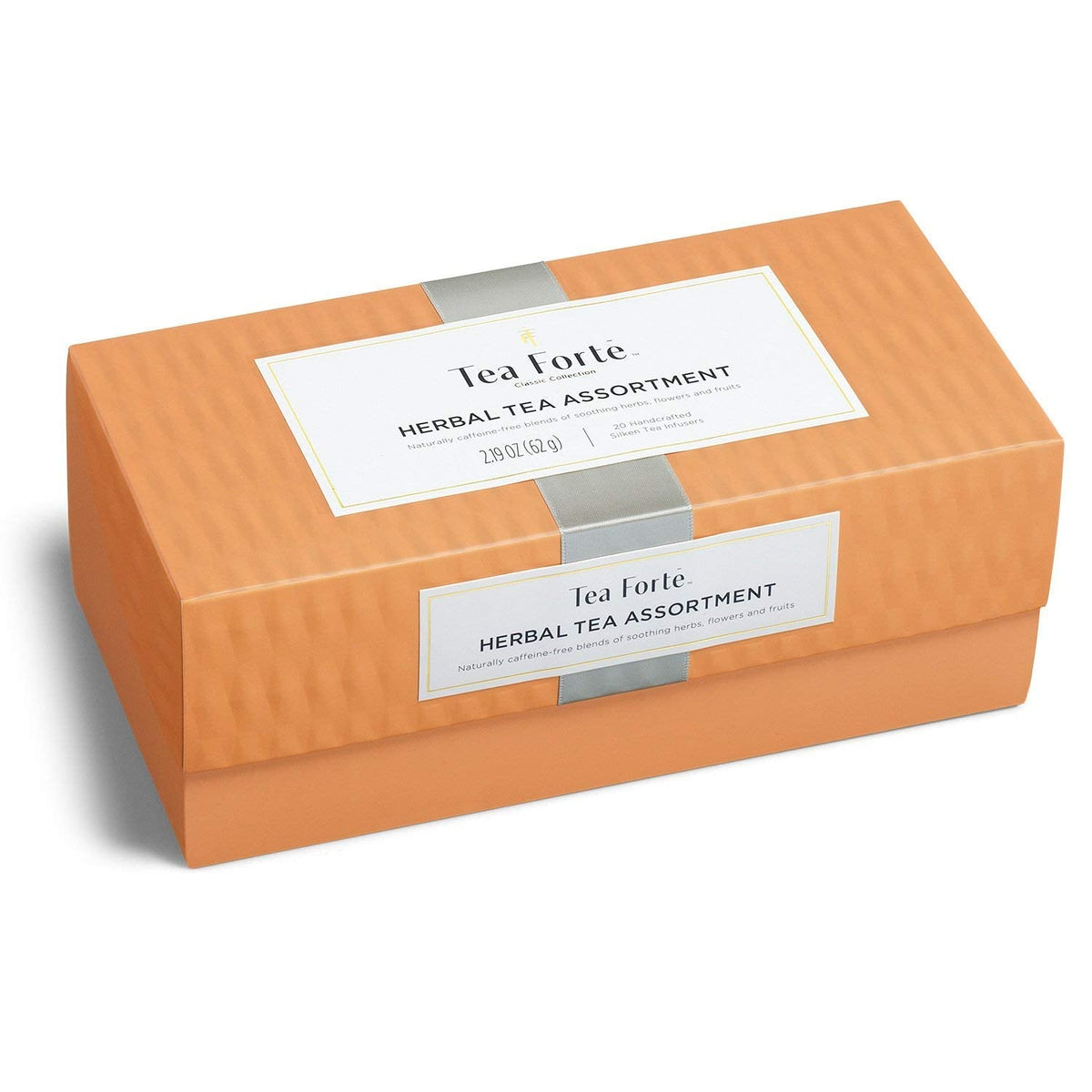 Tea Forte Premium Presentation Box Gift Set – 20-Count Assorted Herbal Teas with Pyramid Infuser Bags