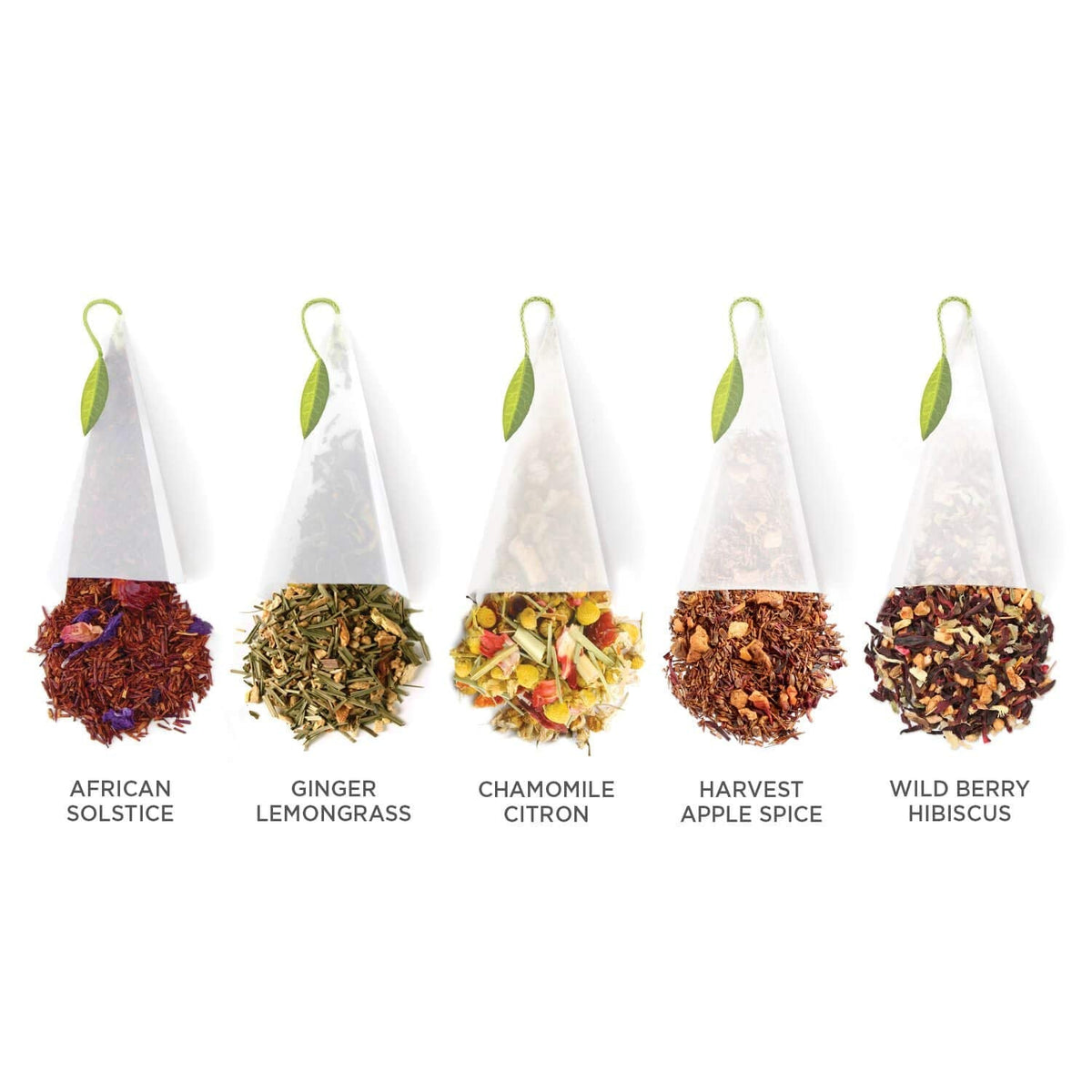 Tea Forte Premium Presentation Box Gift Set – 20-Count Assorted Herbal Teas with Pyramid Infuser Bags