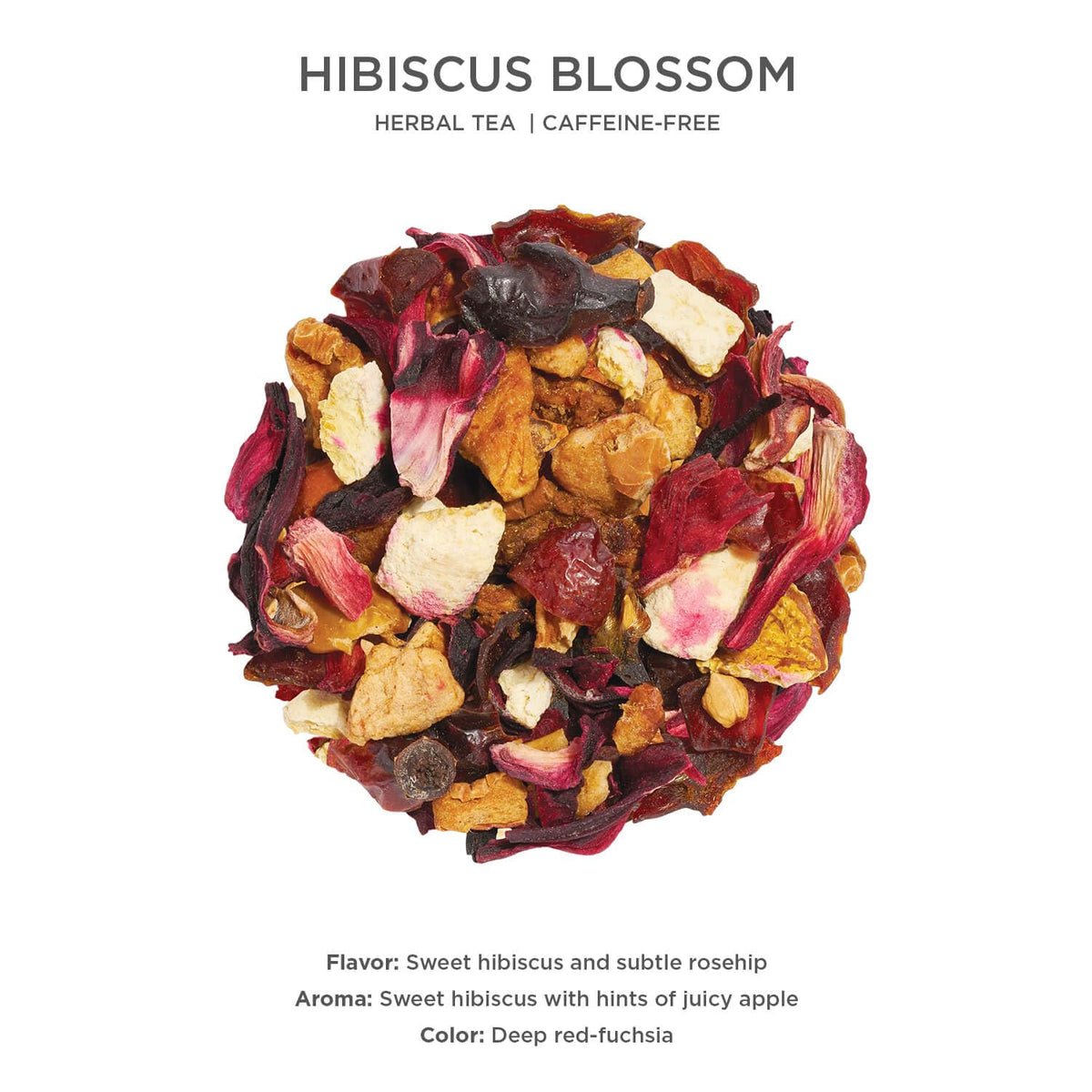 Tea Forte Hibiscus Blossom Premium Herbal Tea Canister - Caffeine-Free, 35-50 Cups