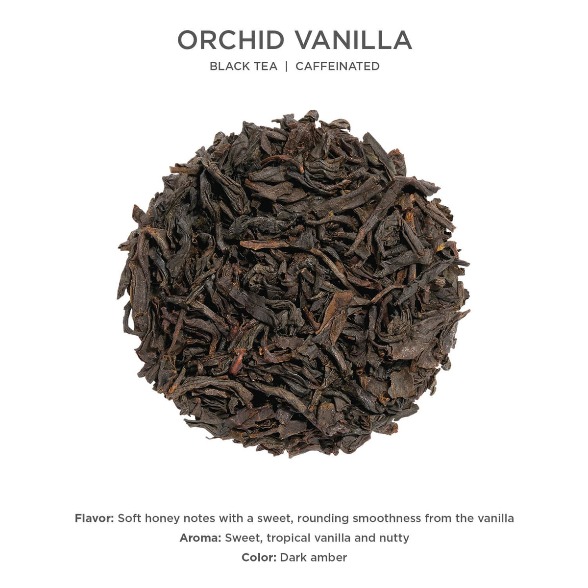 Tea Forte Orchid Vanilla: Premium Loose Leaf Black Tea in Recyclable Canister (35-50 Cups)