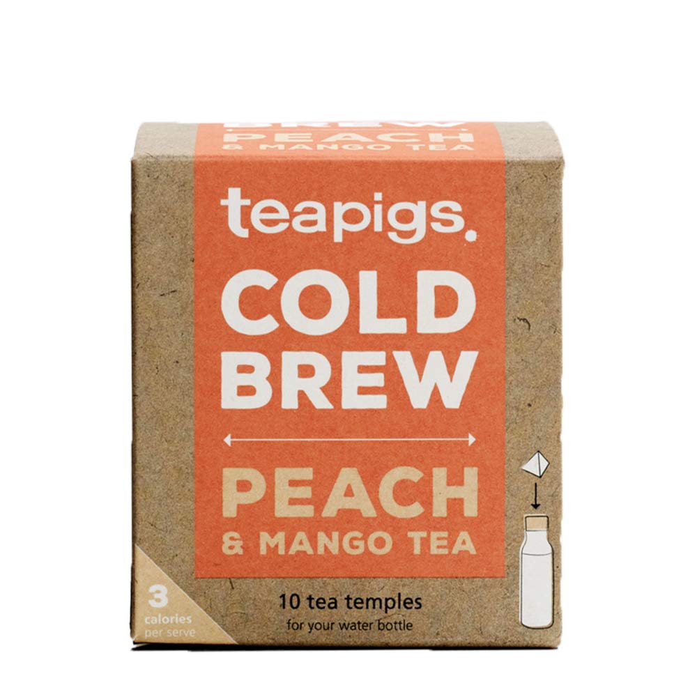 Teapigs Peach & Mango Cold Brew with Whole Fruit – 6x10 Tea Bags