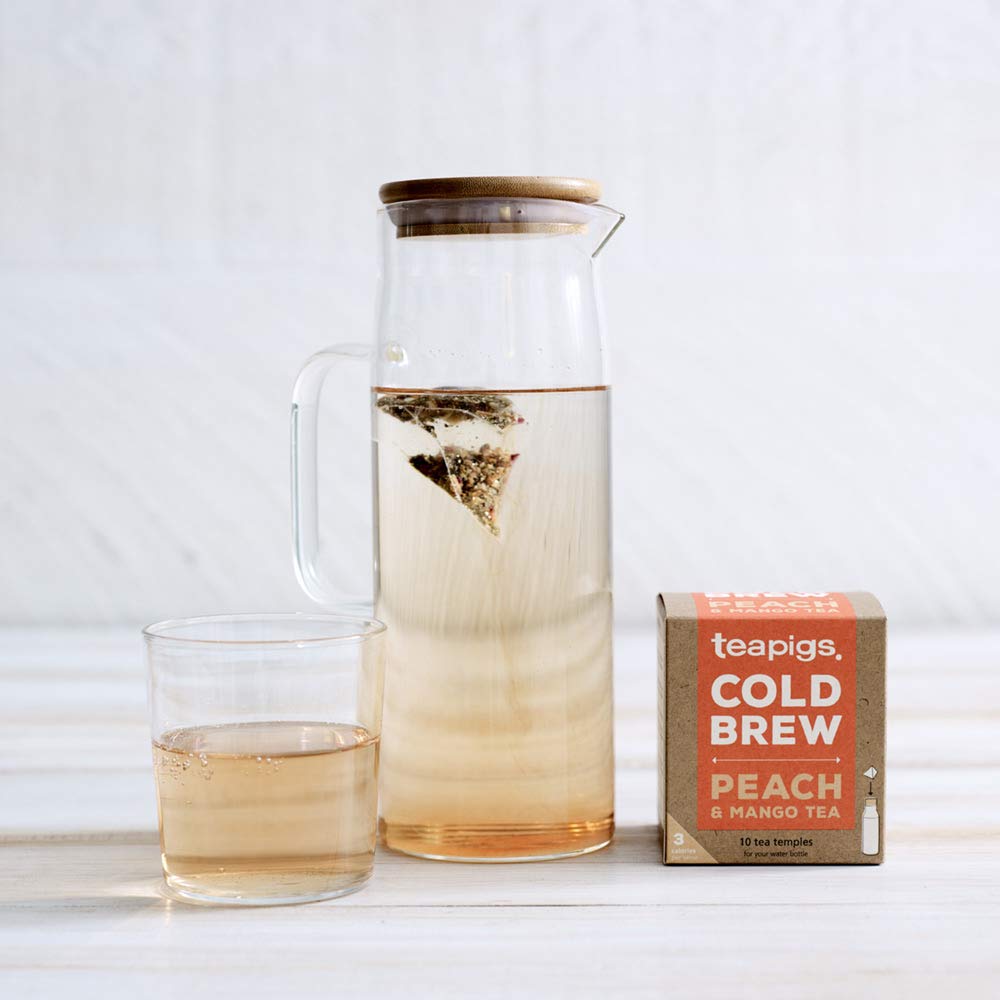 Teapigs Peach & Mango Cold Brew with Whole Fruit – 6x10 Tea Bags