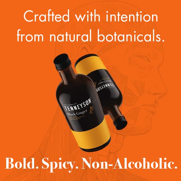 Tenneyson Black Ginger Non-Alcoholic Aperitif – 750mL, Low Sugar & Gluten-Free
