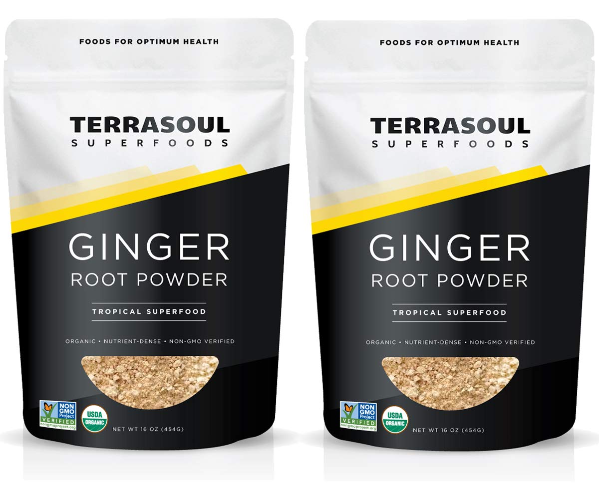 Terrasoul Superfoods Organic Ginger Powder – 2 Lbs (2 Pack) | Raw, Lab-Tested, Non-GMO