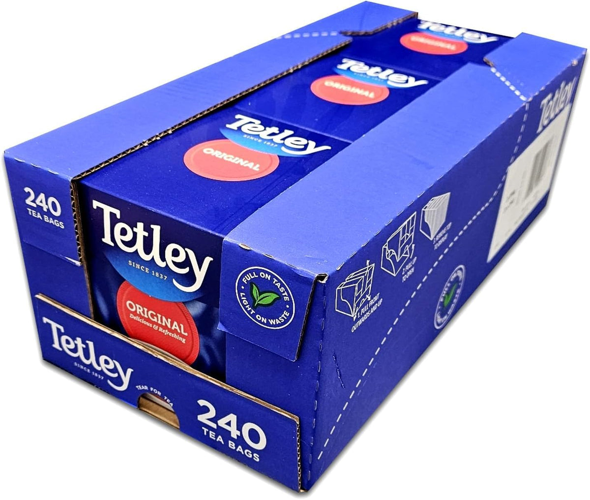 Tetley Tea Bags – 3pk x 240ct | 240-Count Tea Bags Pack